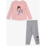 Breeze Kız Çocuktaytlı Takım Dostluk Temalı Kız Temalı 1.5-5 Yaş, Pembe - 2 Yaş
