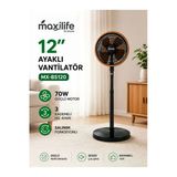 Breeze Mx-Bs120 12 İnç Ayaklı Vantilatör 70W 3 Kademeli Sessiz Salınım Fonksiyonlu Vantilatör