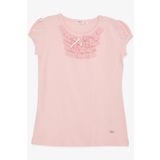 Breeze Pembe 9 Ay-8 Yaş Güpürlü Kız Çocuk T-shirt