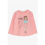 Breeze Somon 1-4 Yaş Uzun Kollu Baskılı Kız Çocuk T-shirt
