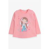 Breeze Somon 1-4 Yaş Uzun Kollu Sevimli Baskılı Kız Çocuk T-shirt