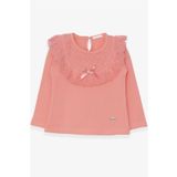 Breeze Somon 1.5-5 Yaş Uzun Kollu Fiyonklu Güpürlü Kız Çocuk T-shirt