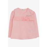 Breeze Somon Melanj 1-4 Yaş Uzun Kollu Güpürlü Kız Çocuk T-shirt