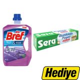 Bref Dixi Yüzey Temizleyici Lavanta Kokulu 2.5 litre Alımında Sera Buzdolabı Poşeti Orta Boy 24 cm x 38 cm 20'li Paket Hediye