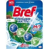Bref Klozet Kokusu, Power Aktif, 50 gr, Tekli 4 Top, Çam Kokulu