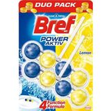 BREF KLOZET KOKUSU POWER AKTIV İKİLİ 8 TOP LİMON 100 GR