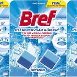 Bref Koku Giderici Jel Küpü - Okyanus (Klozet - Rezervuar - Tuvalet - Blok) (6 Lı Set) (3PK*2)