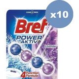 Bref Power Aktif Lavanta Katı Klozet 10'lu Set