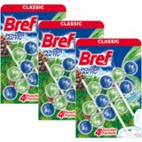 Bref Power Aktiv Çam Klozet Bloğu 4 Top 3'lü Set 7500 Sifona Kadar Etkili Temizlik