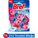 Bref Power Aktiv Çiçek DuoPack 2'li Tuvalet Bloğu Koku ve Temizlik Özellikleriyle Etkili