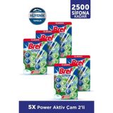 Bref Power Aktiv Katı Tuvalet Bloğu Çam Kokulu 2 Li X 5 Adet