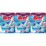 Bref Power Aktiv Klozet Bloğu, Okyanus Kokulu, 3'lü Set, Kireç Çözücü