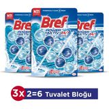 Bref Power Aktiv Okyanus 3'lü Duopack Tuvalet Temizlik Ürünü Ferahlatıcı Koku ile Etkili