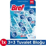 Bref Power Aktiv Okyanus Klozet Temizleyici 3'lü 24/7 Temizlik ve Ferahlık Sağlar