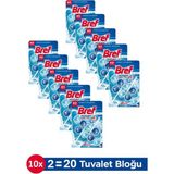 Bref Power Aktiv Okyanus Kokulu Tuvalet Bloğu 10 Adet Ikili Paket - 2 Adet - Çok Renkli