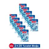 Bref Power Aktiv Okyanus Kokulu Tuvalet Bloğu 10 Adet İkili Paket