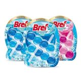 Bref WC Brilliant Gel Duopack Klozet Bloğu 2 Okyanus + 1 Çiçek, 3 x 2'li Paket