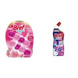 Bref WC Brilliant Tuvalet Temizleme Jel Çiçek Kokulu 2'li (2 x 42 g) ve Bref WC Power Aktiv Jel Çiçek Kokulu Tuvalet Temizleyici (1 x 700 ml)