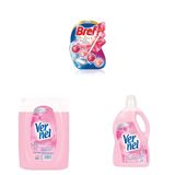 Bref WC DeLuxe Manolya Premium Klozet Temizleme Topları (1 x 1 Adet) + Vernel Gülün Büyüsü Çamaşır Yumuşatıcısı, 5L + Vernel Gülün Büyüsü Kalıcı Parfüm 30 Yıkama Çamaşır Yumuşatıcısı (1 x 3000 mL)