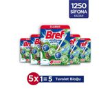 Bref Wc Power Aktiv Katı Tuvalet Bloğu Çam 5x1'li Tekli Paket