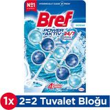 Bref WC Power Aktiv Okyanus Katı Tuvalet Bloğu Duopack 24/7 Temizlik ve Ferahlık Sağlar