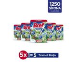 Bref Wc Power Aktiv Tekli Paket Katı Tuvalet Bloğu Çam 5'li Set