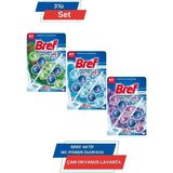 Bref Wc Power Duopack Katı Tuvalet Bloğu 1 Çam + 1 Okyanus+ 1 Lavanta 3'lü Paket