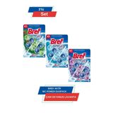 Bref WC Power Duopack Katı Tuvalet Bloğu 1 Çam + 1 Okyanus+ 1 Lavanta 3'lü Paket