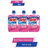 Bref Yüzey Temizleyici Gül 3x 2.5 lt 3'lü Set