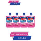 Bref Yüzey Temizleyici Gül 4x 2.5 lt 4'lü Set