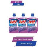 Bref Yüzey Temizleyici Lavanta 3x 2.5 lt 3'lü Set