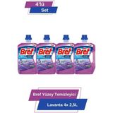 Bref Yüzey Temizleyici Lavanta 4x 2.5 lt 4'lü Set