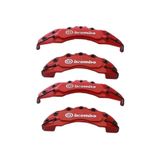 Brembo BMW F30 F80 M3 ile Uyumlu Kırmızı Kaliper Kapağı, 4 Adet Set