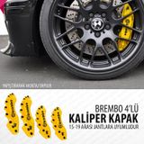 Brembo Kaliper Kapak Sarı 4 Adet