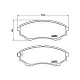 Brembo On Fren Balatası Mazda 4 4 B 2500 Ranger 02>06 2.5td / 3.0td 06>12