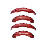 Brembo Opel Tigra Uyumlu Kırmızı Kaliper Kapağı, 4'lü Set, Yağ Hortumlu