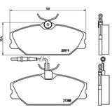 Brembo P68014 Ön Fren Balatası Renault Laguna 97 01 Safrane Iı 96 02 Megane I 97 01 Scenic Megane Sc Nıc 97 02 1.4 1.6 1.8 1.9D 2.0 22D 6000008895