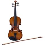 Bremen BV-014 Lamine Ağaç Çeyrek Boy Keman 1/4 Metal Fiksli Kuyruk Reçine ile Doğal Cila