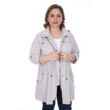 Brendon 21S32003019 Kadın Büyük Beden Pamuklu Mevsimlik Trençkot