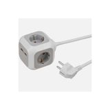 Brennenstuhl Alea Power 1.4 mt Küp 4'lü 2 USB'li 2 Adet Priz