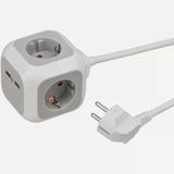 Brennenstuhl Alea Power 1.4 mt Küp 4'lü 2 USB'li 4 Adet Priz