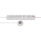 Brennenstuhl Comfort Line Plus Serisi Düz Fişli 6 Soketli 2 mt Beyaz Priz Uzatma Kablosu