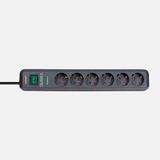 Brennenstuhl Eco Line 13.500 MAh Anahtarlı 6'lı 1.5 m Akım Korumalı Priz