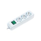 Brennenstuhl Eco Line Serisi 5 mt 3 Soketli IP20 Lisanslı Beyaz Çocuk Korumalı Priz