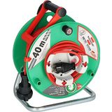 Brennenstuhl Garant G Bretec IP44 bahçe kablo makarası (çim biçme makinesi için kablo makarası, 38 + 2 m kablo, kırmızı, özel plastik, dış mekanda kısa süreli kullanım, Almanya'da üretilmiştir)