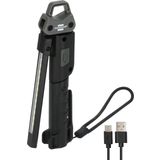Brennenstuhl HL 400 AC/LED pilli atölye lambası, entegre pilli (400 lm, 3 ayrı açılıp kapatılabilir ışık kaynağı, katlanabilir, maksimum 6 saat, USB C şarj kablosu dahil)