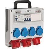 Brennenstuhl Ip44 Lisanslı Şantiye Kullanımına Uygun Duvar Tipi Sigorta Kutusu Şalterli Güç Dağıtıcısı 4/16a - 3x Ls 230v/16 A Beyaz