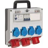 Brennenstuhl Ip44 Lisanslı Şantiye Kullanımına Uygun Duvar Tipi Sigorta Kutusu Şalterli Güç Dağıtıcısı 4/16A - 3X Ls 230V/16 A