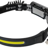 Brennenstuhl LuxPremium SL 500 A pil sensörlü LED sensörlü kafa lambası, şarj edilebilir kafa lambası (alın lambası USB C kırmızı ışıklı, IP44, COB-LED, 500 lm, maks. 22 saat aydınlatma süresi, 18650