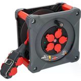 Brennenstuhl Professional Serisi 4 Soketli Ip44 Lisanslı 33+5 Metre Isınma Şalterli Makaralı Seyyar Uzatma Kablo H07bq-F3g2.5